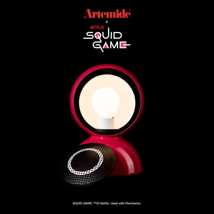 Eclisse x Squid Game tafellamp Special Edition, Guard pink Artemide