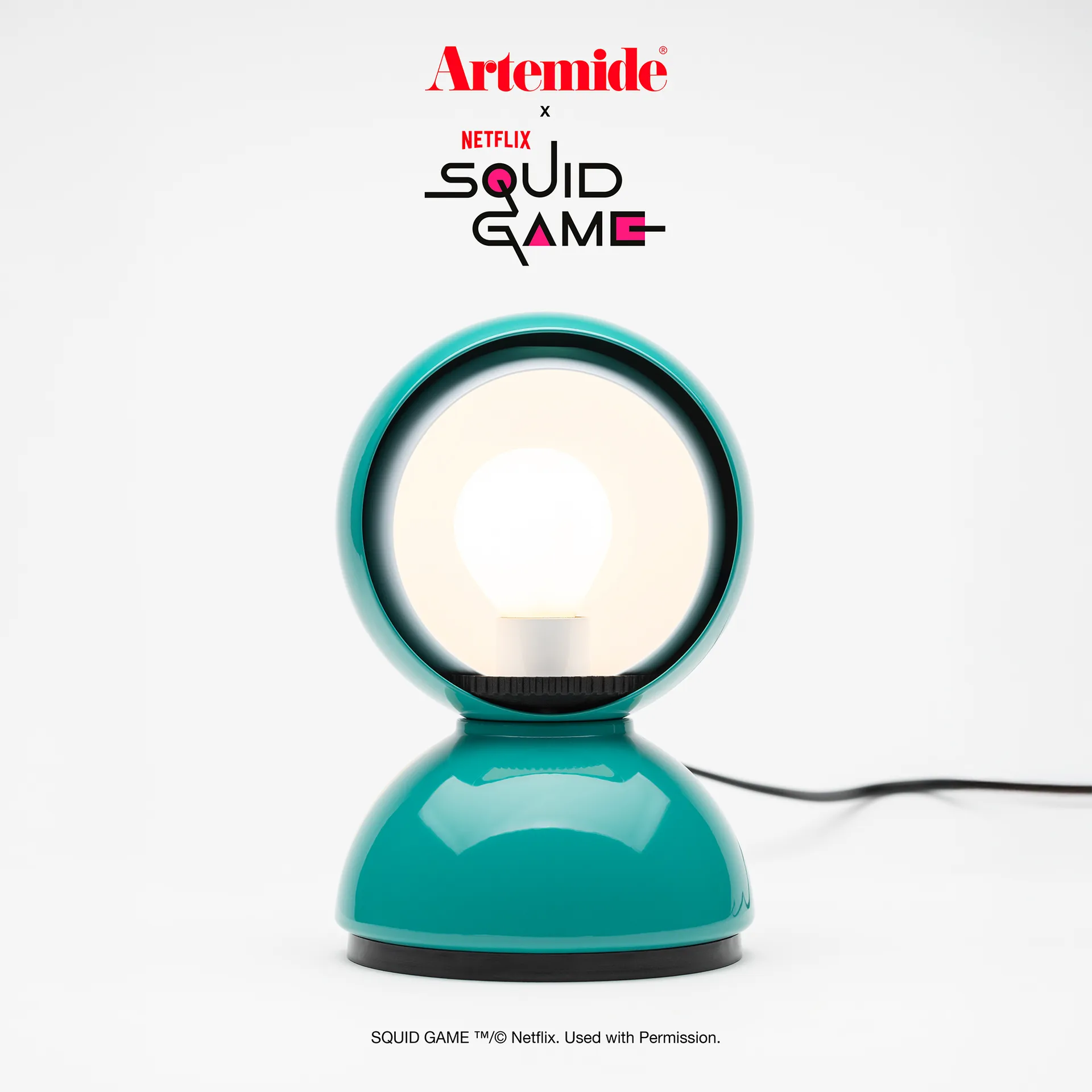Eclisse x Squid Game tafellamp Special Edition, Player Artemide