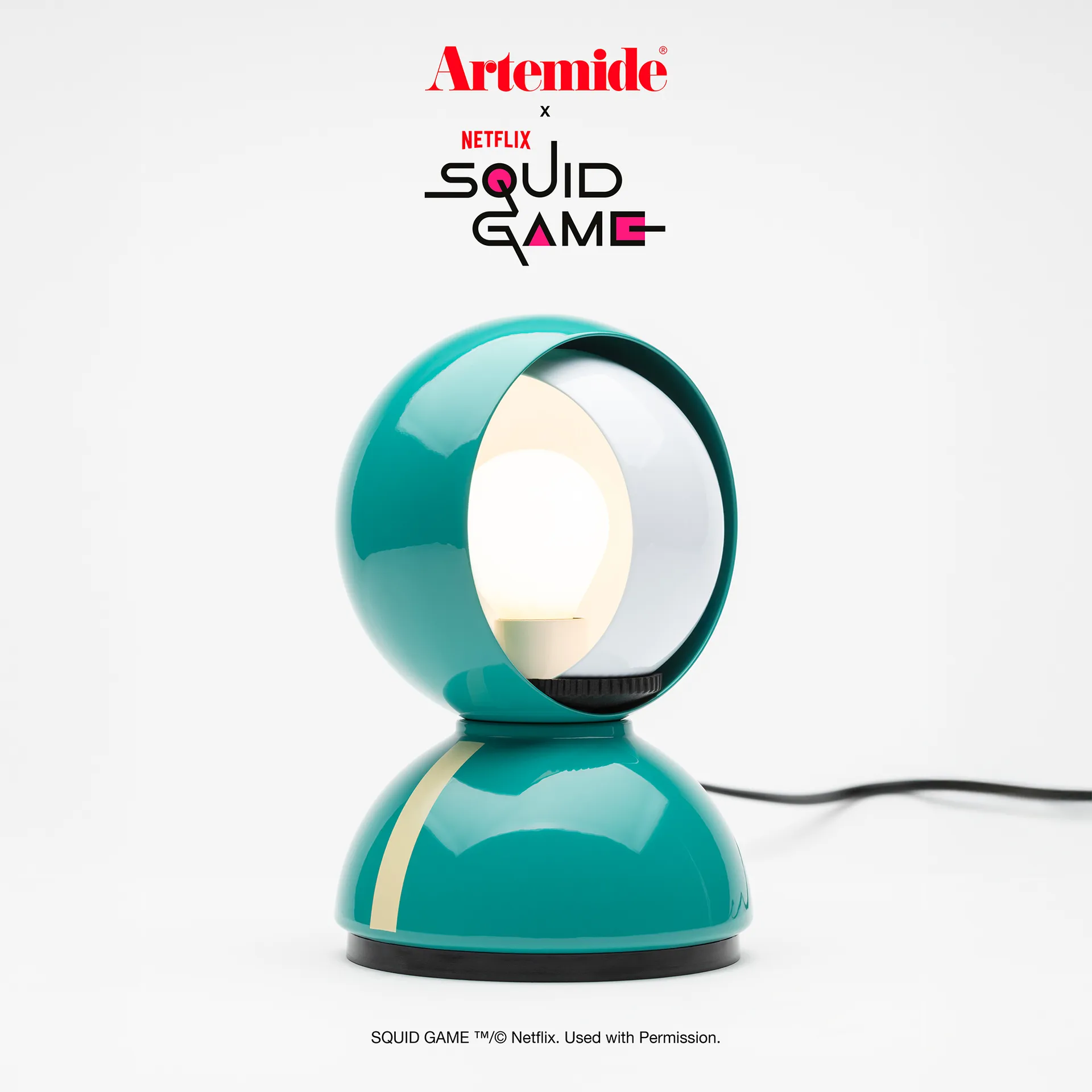 Eclisse x Squid Game tafellamp Special Edition, Player Artemide