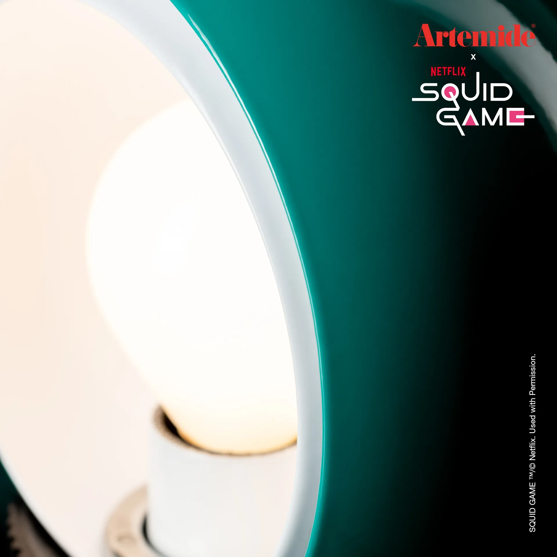 Eclisse x Squid Game tafellamp Special Edition, Player Artemide