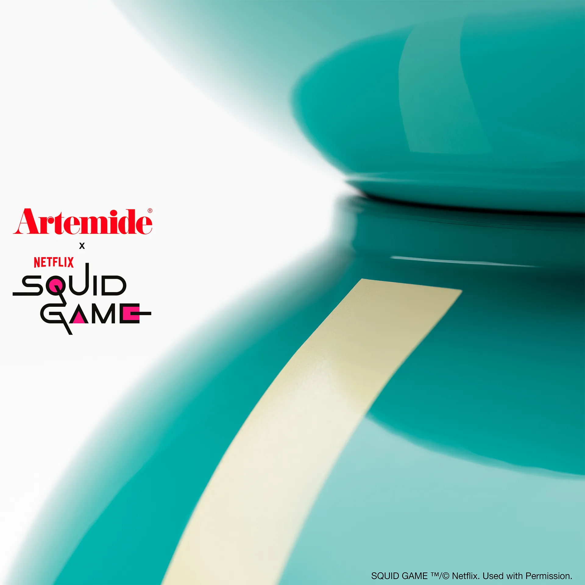 Eclisse x Squid Game tafellamp Special Edition, Player Artemide