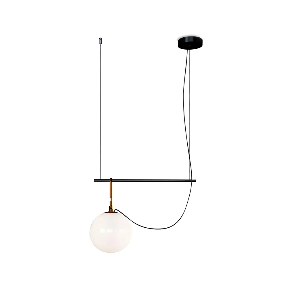 nh S1 22 hanglamp, zwart messing Artemide
