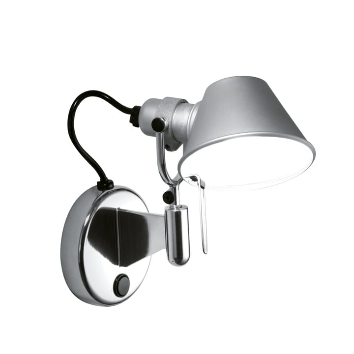 Tolomeo Micro Faretto wandlamp - aluminium, met aan/uit knop - Artemide