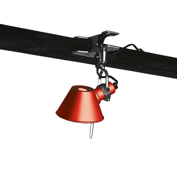Tolomeo Micro Pinza wandlamp klembevestiging - rood - Artemide