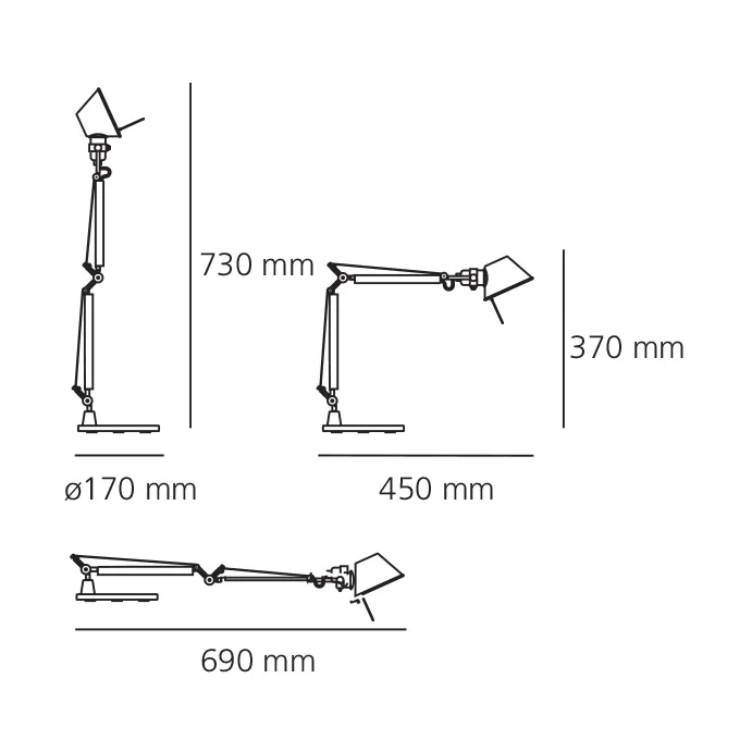 Tolomeo micro tafellamp, Ruby red Artemide