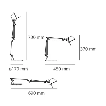 Tolomeo micro tafellamp - Ruby red - Artemide