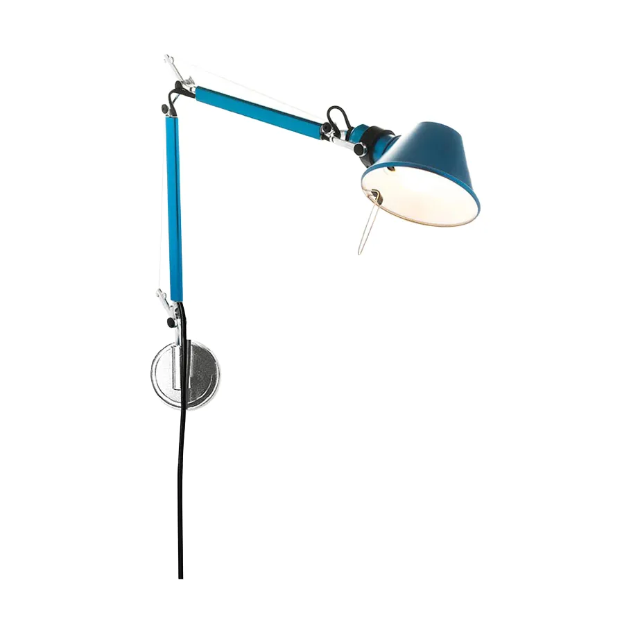 Tolomeo Micro wandlamp - Anodized blue,  Artemide