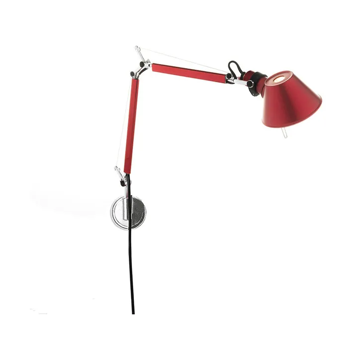 Tolomeo Micro wandlamp - Anodized red - Artemide