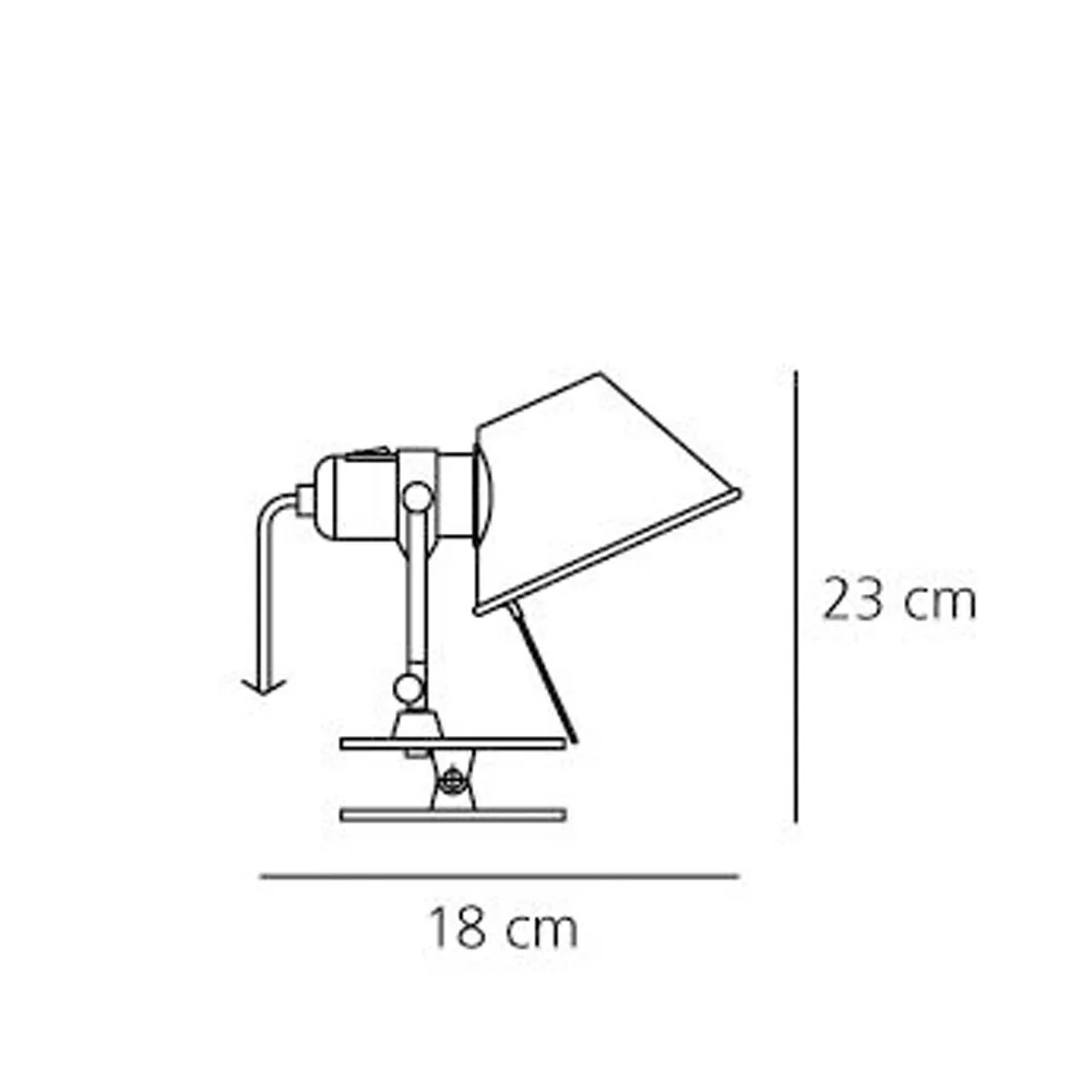 Tolomeo pinza wandlamp, aluminium Artemide