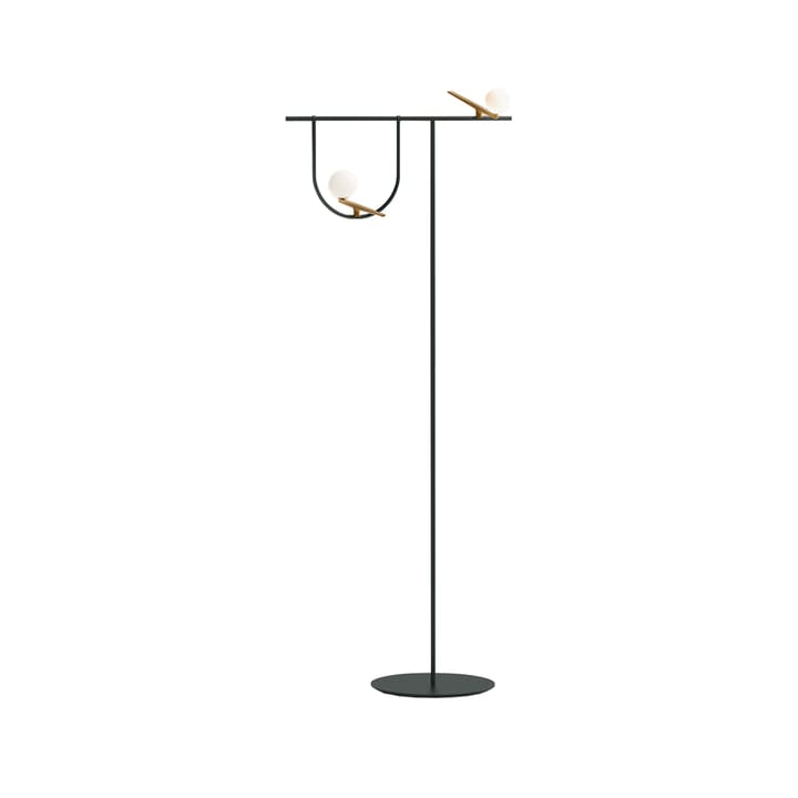 Yanzi F vloerlamp - zwart messing - Artemide