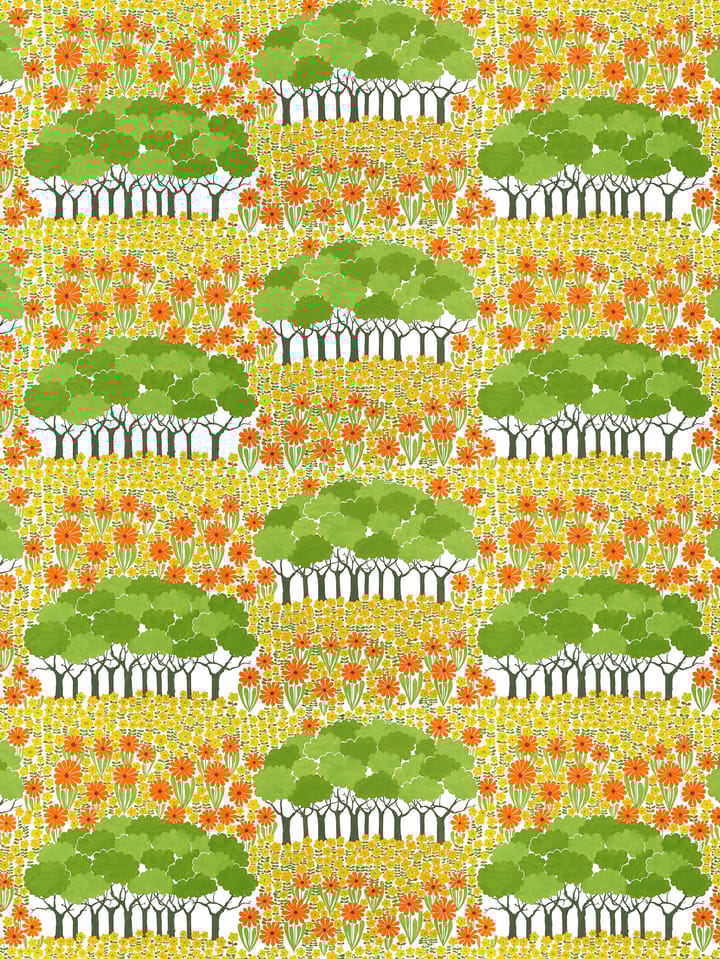 Allé stof - Geel-groen - Arvidssons Textil