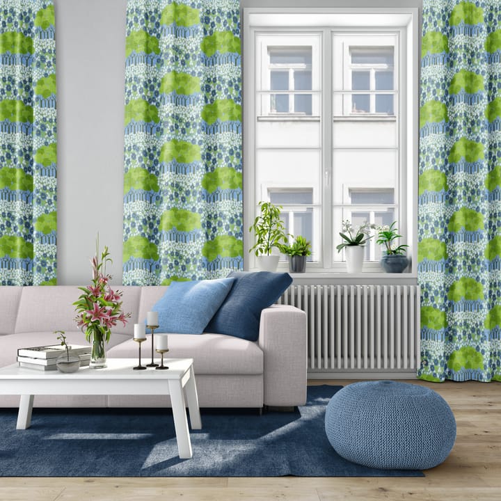 Allé stof - Groen-blauw - Arvidssons Textil