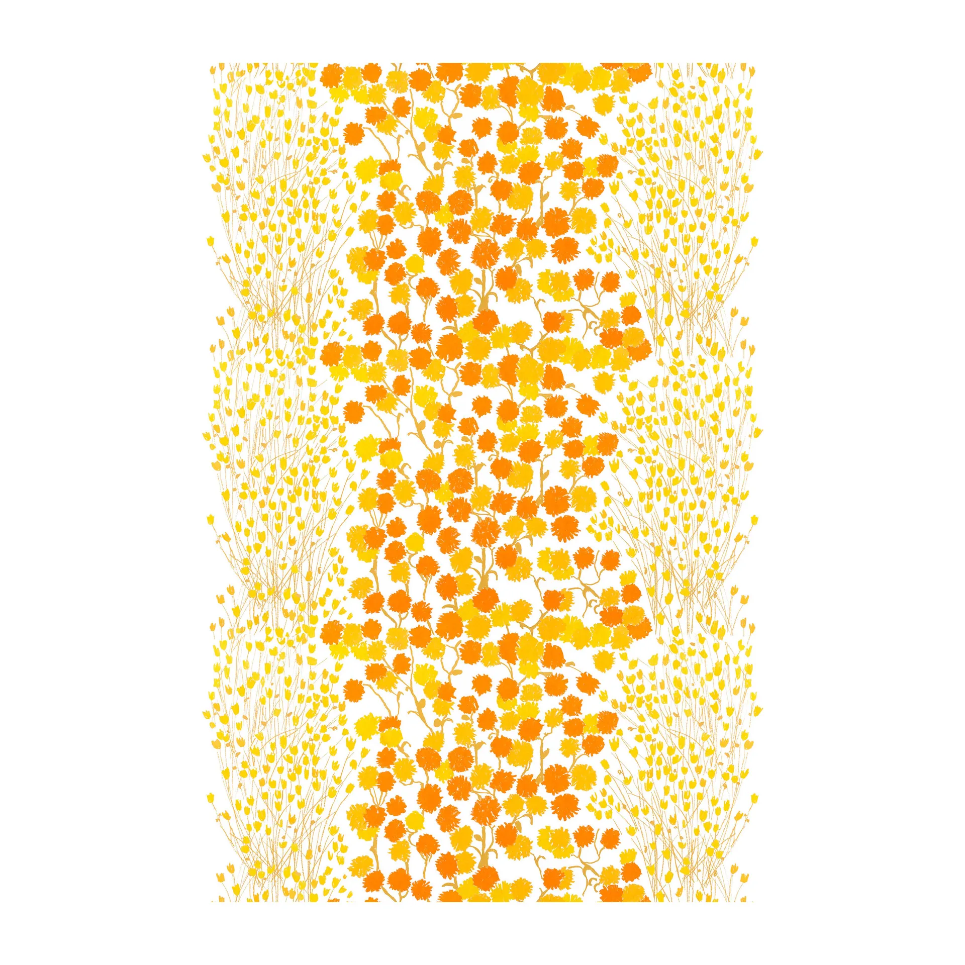 Ängen stof, Geel-oranje Arvidssons Textil
