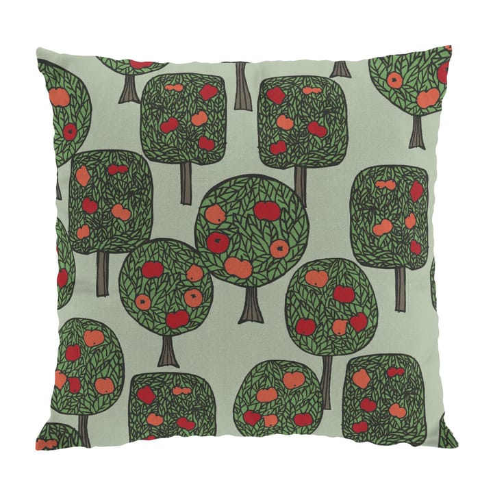 Äppelskogen kussenhoes 47x47 cm - Groen-rood - Arvidssons Textil