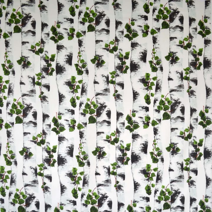 Björk stof, zwart-wit Arvidssons Textil