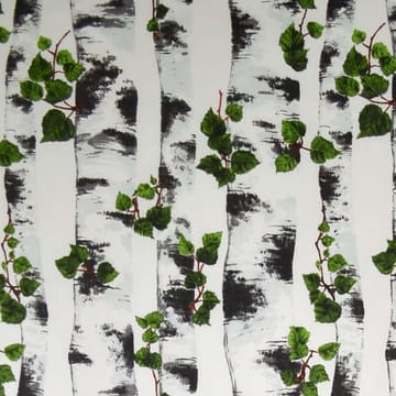 Björk stof - zwart-wit - Arvidssons Textil