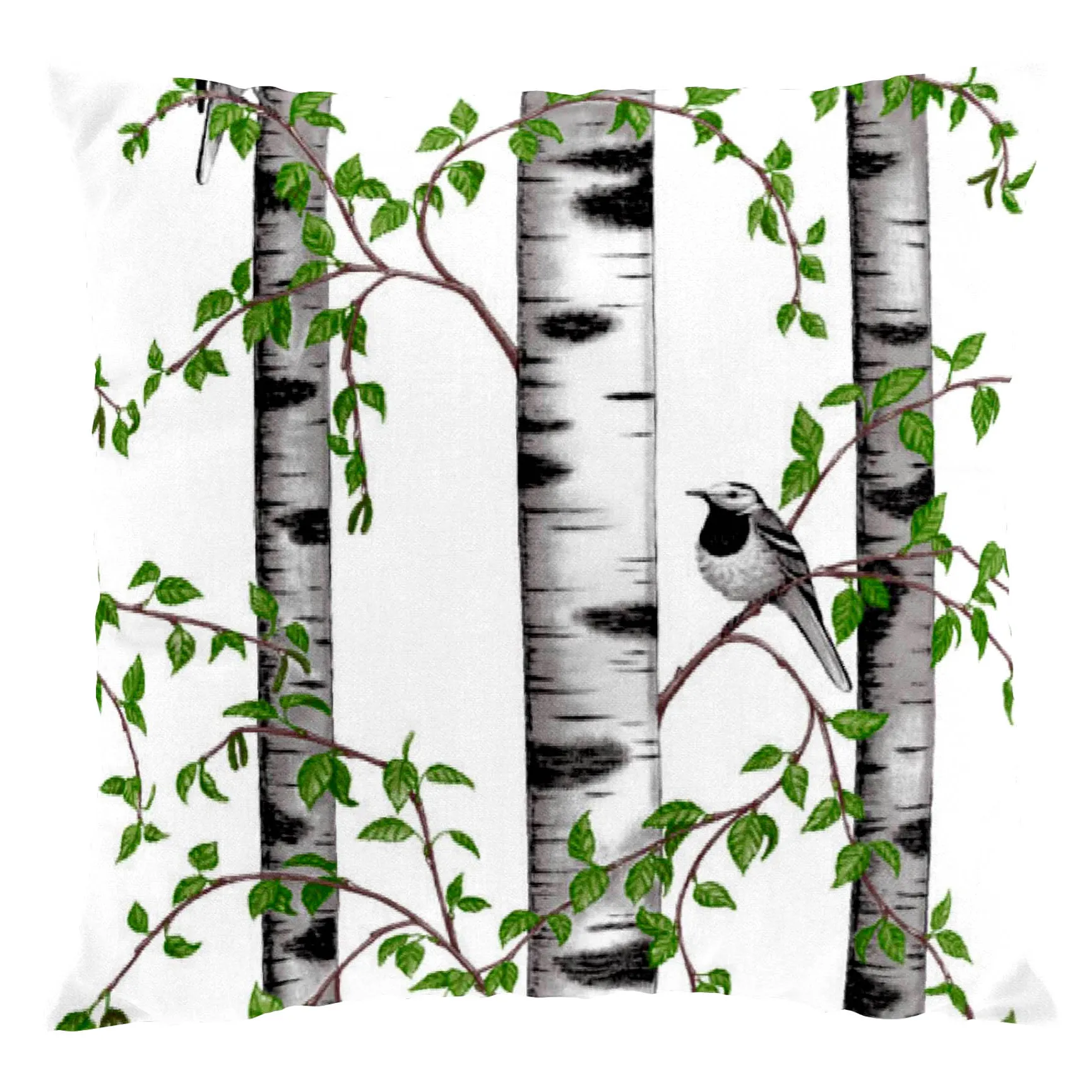 Björkdungen kussenhoes, wit Arvidssons Textil