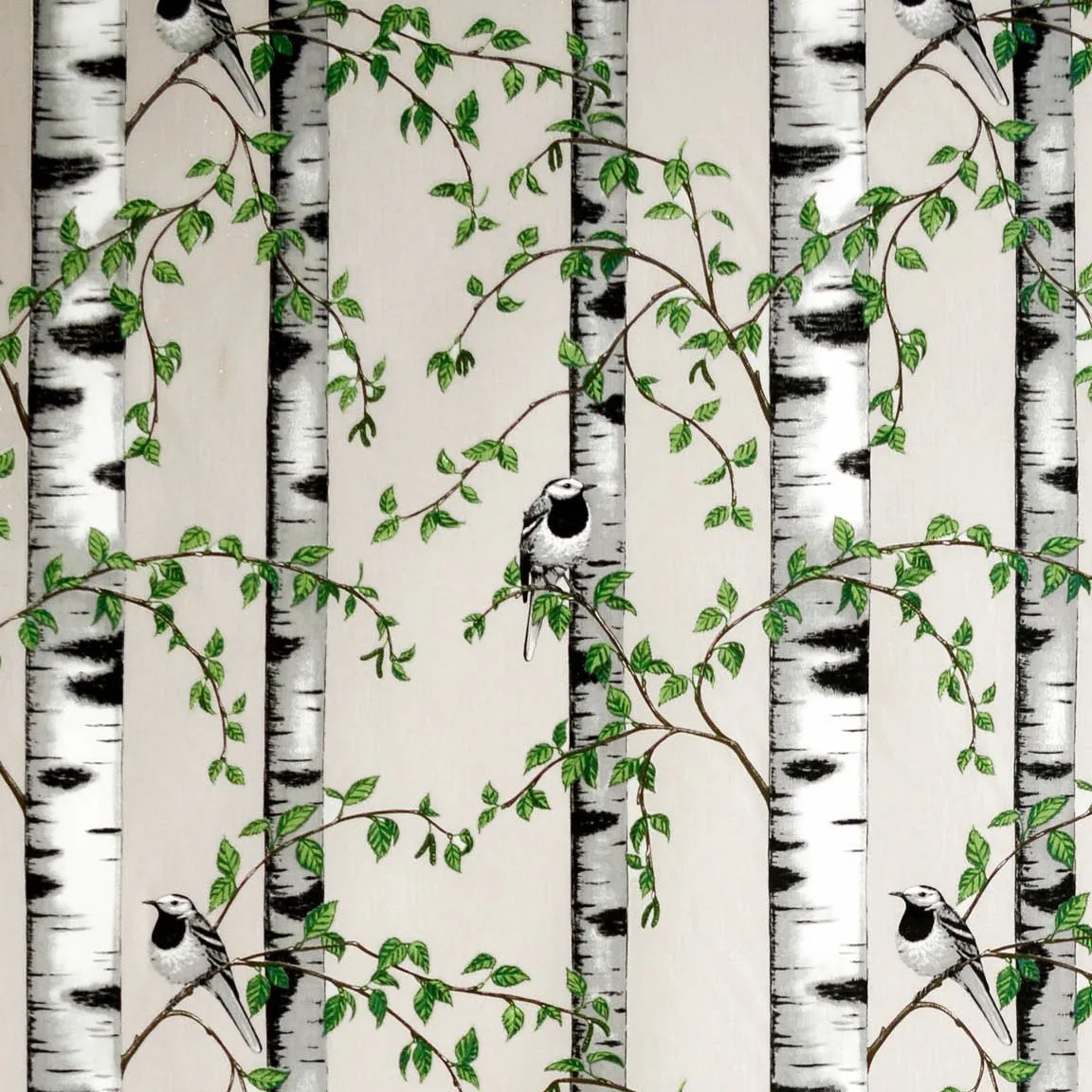 Björkdungen stof, beige Arvidssons Textil