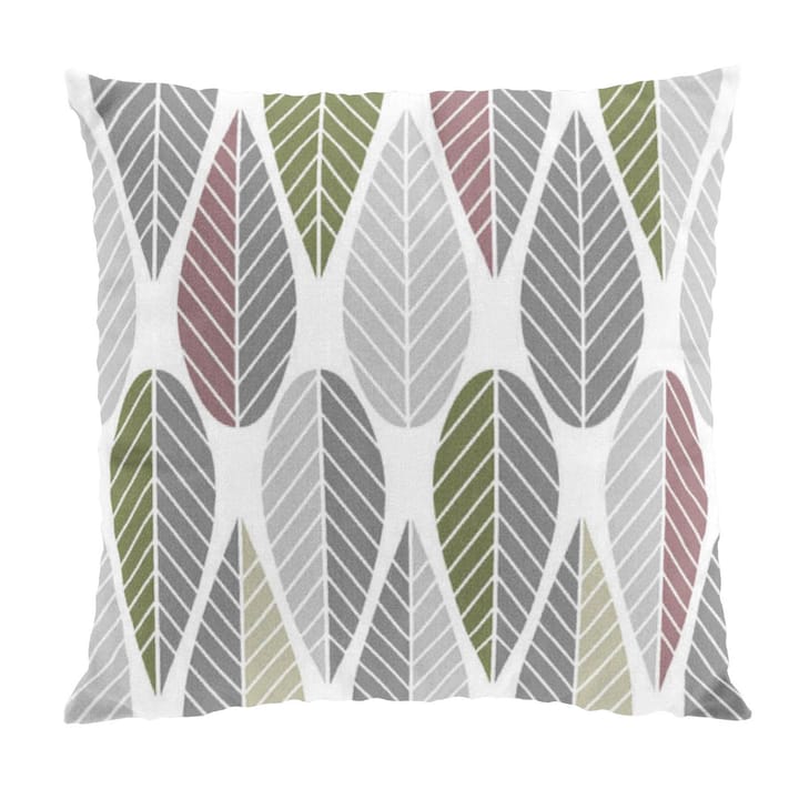 Blader kussenhoes - roze-grijs-groen - Arvidssons Textil