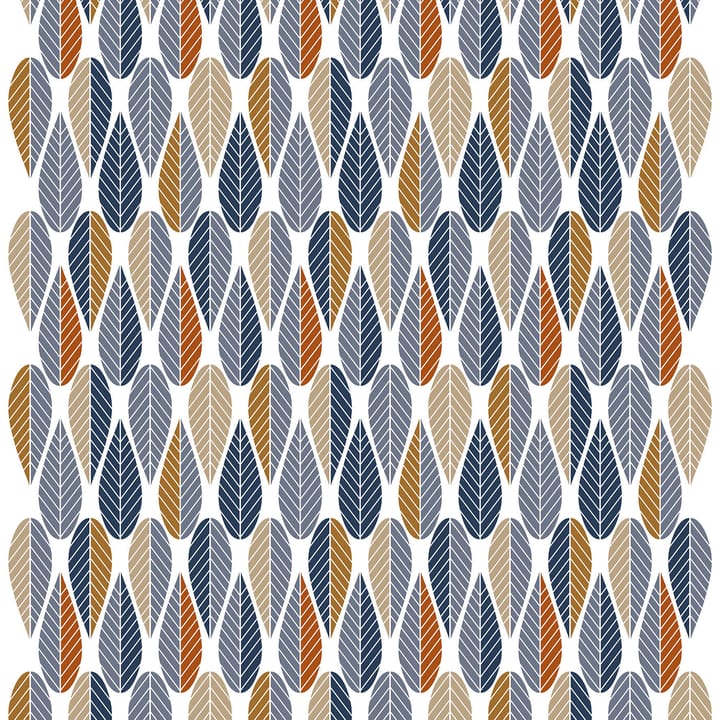 Blader stof - Blauw - Arvidssons Textil
