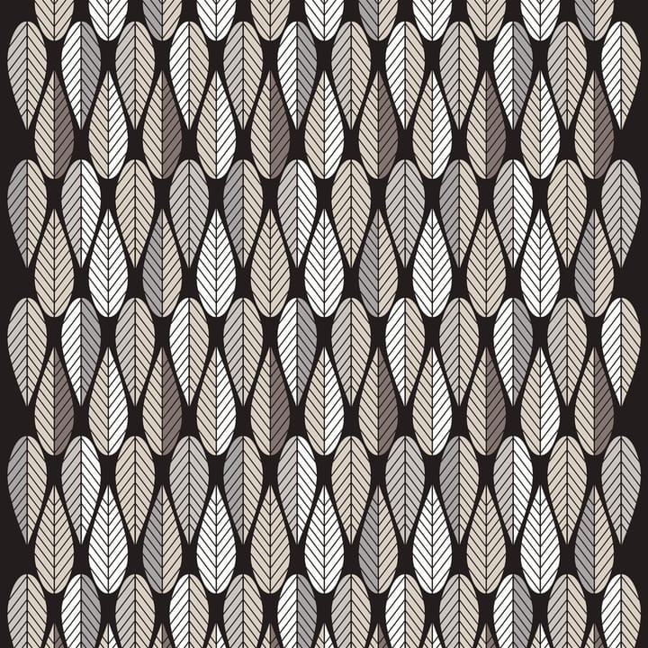 Blader stof - grijs-zwart-wit - Arvidssons Textil