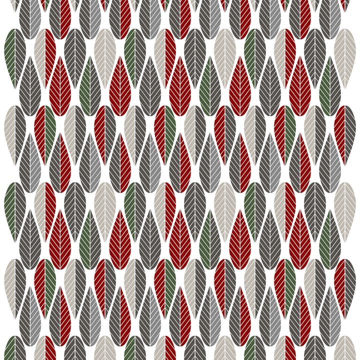 Blader stof - Rood-groen - Arvidssons Textil