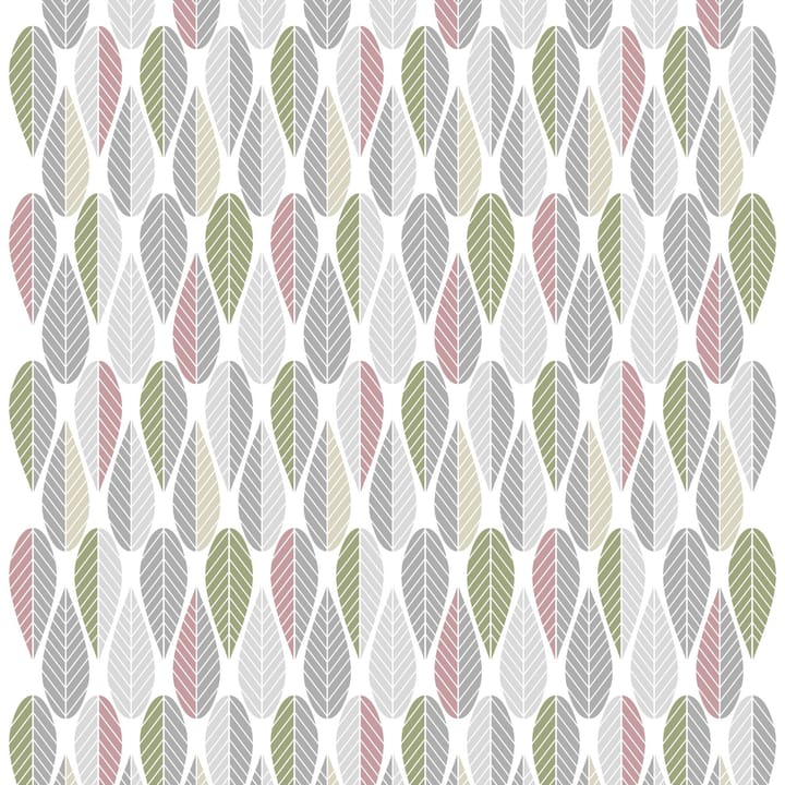 Blader stof, roze-grijs-groen Arvidssons Textil