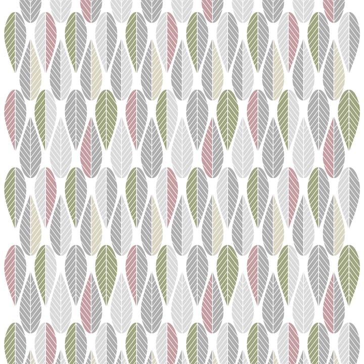 Blader stof - roze-grijs-groen - Arvidssons Textil