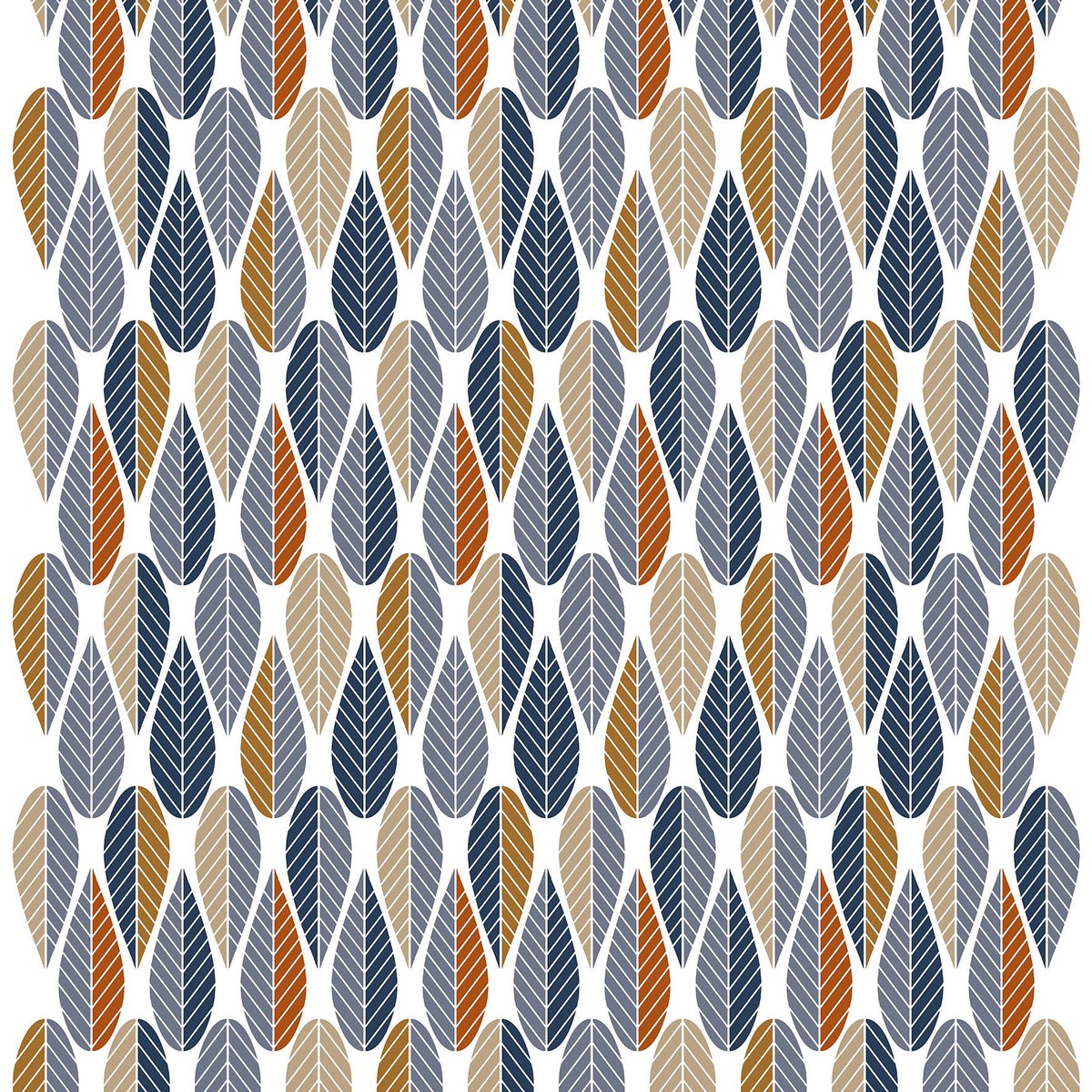 Arvidssons Textil Blader tafelzeil Blauw | Scandinavisch Interieur | Tafelzeil | Blauw