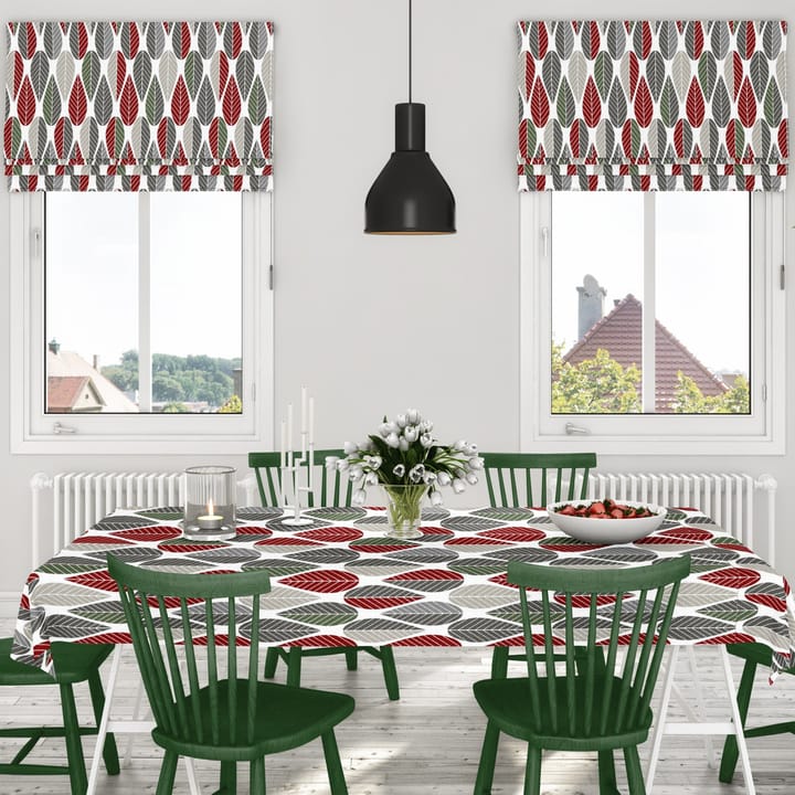 Blader tafelzeil - Rood-groen - Arvidssons Textil