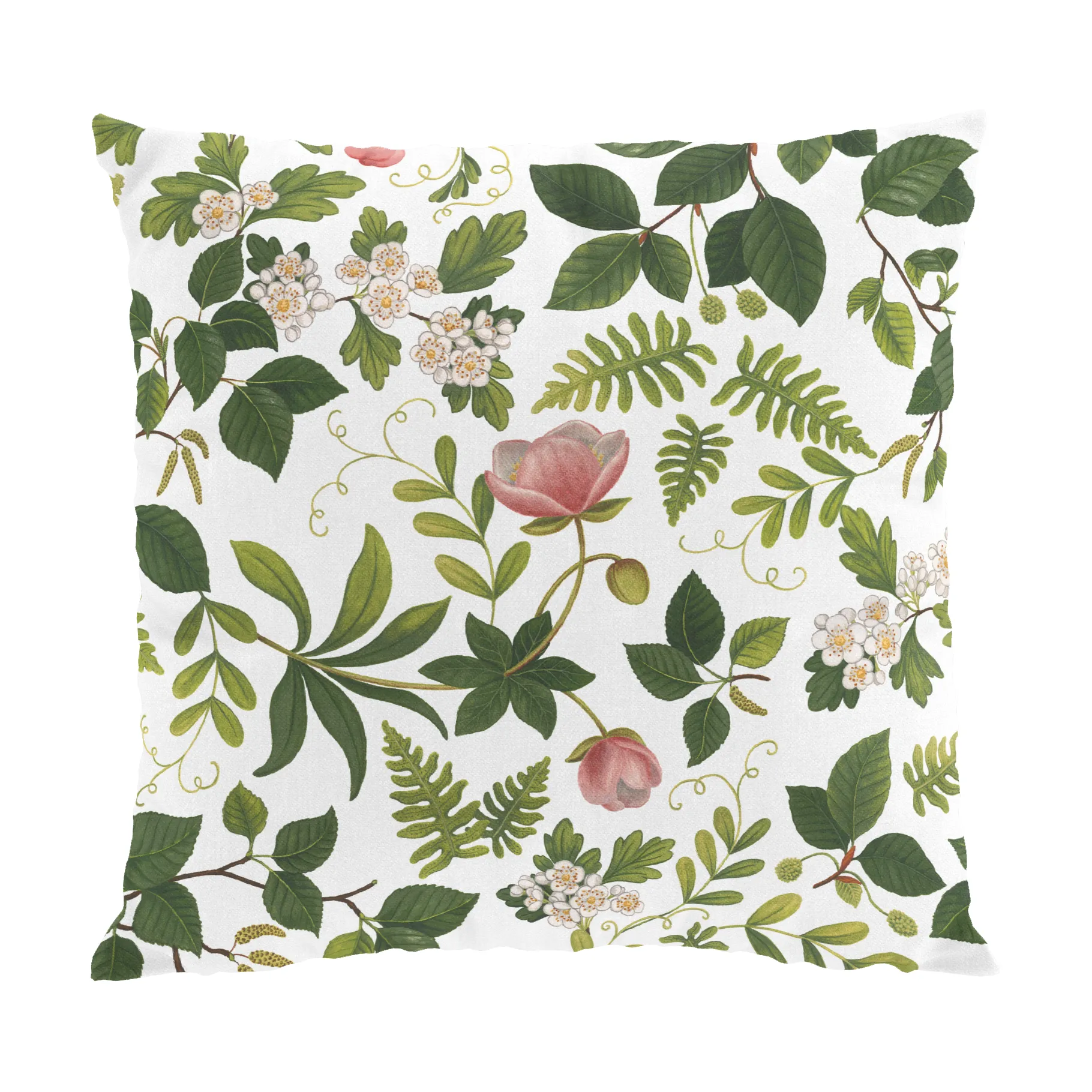 Blomsterlund kussenhoes 47x47 cm, Groen Arvidssons Textil