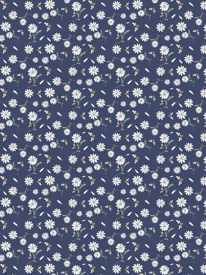 Blomstersurr stof - Blauw - Arvidssons Textil
