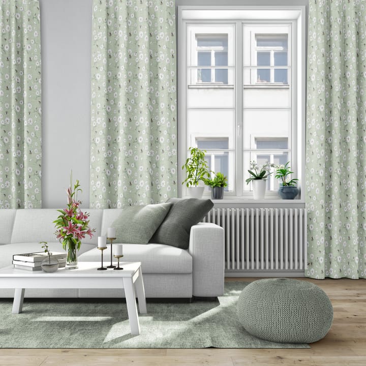 Blomstersurr stof - Groen - Arvidssons Textil