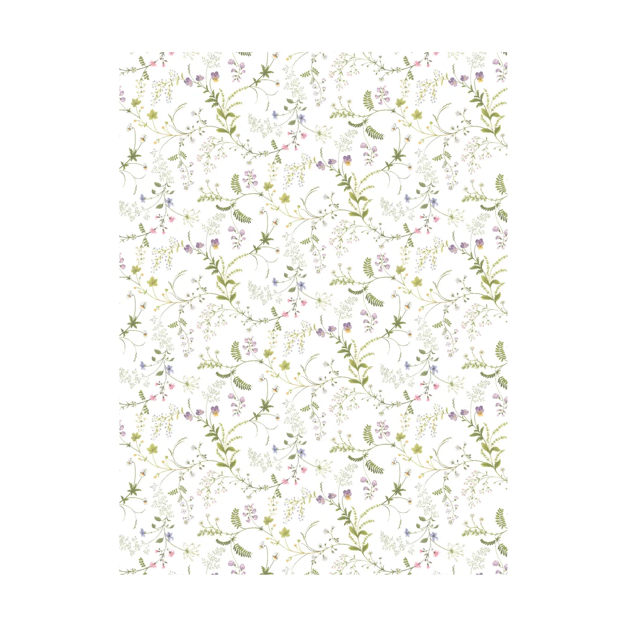 Arvidssons Textil Blomsteryra gewaxt tafelkleed Groen