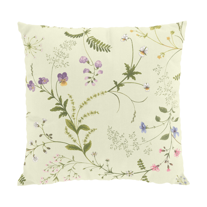 Blomsteryra kussenhoes 47x47 cm - Geel - Arvidssons Textil