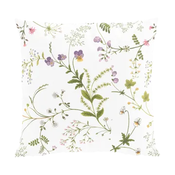 Blomsteryra kussenhoes 47x47 cm - Groen - Arvidssons Textil