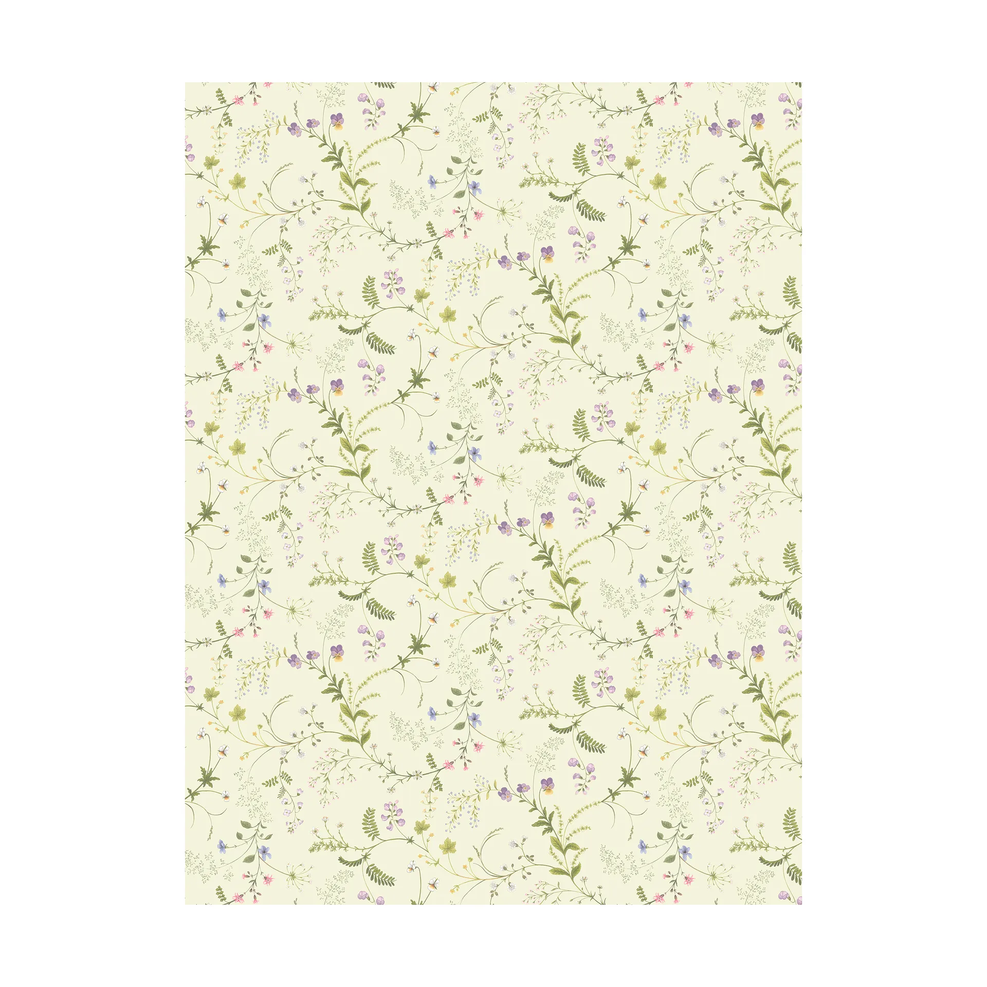 Blomsteryra stof, Geel Arvidssons Textil
