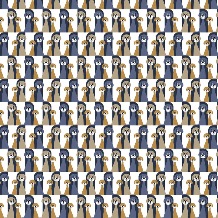 Buster stof - Blauw-beige - Arvidssons Textil