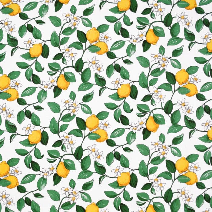 Citronlycka tafelzeil - wit - Arvidssons Textil