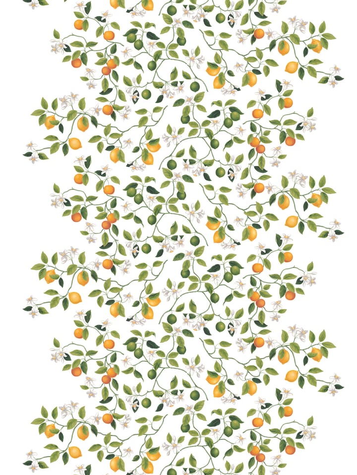 Citrusträdet stof - Groen-groen - Arvidssons Textil