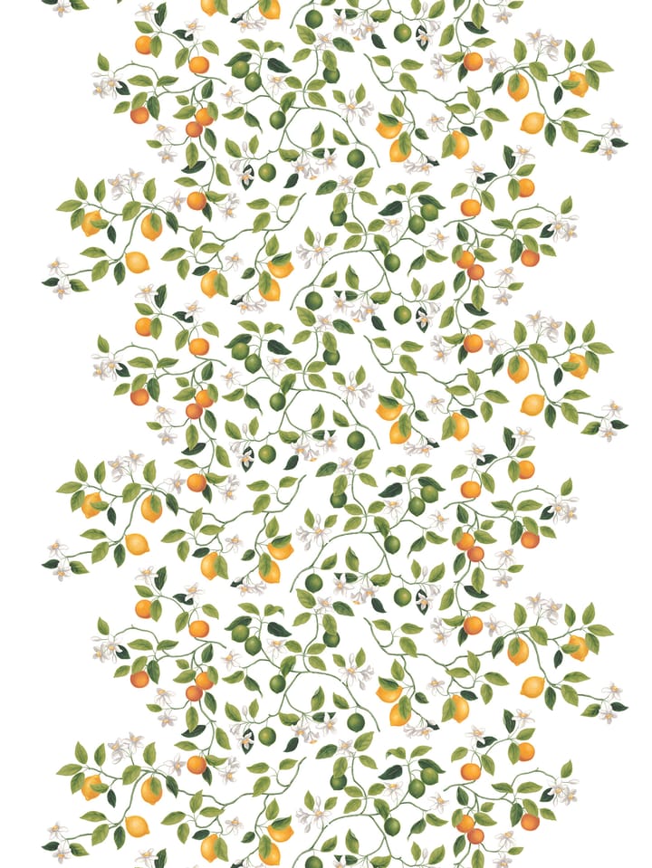 Citrusträdet stof - Groen-groen - Arvidssons Textil