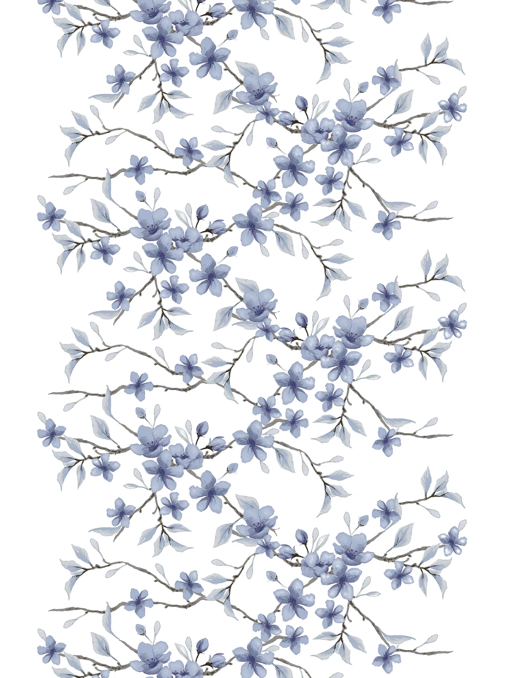 Fägring stof, Blauw Arvidssons Textil