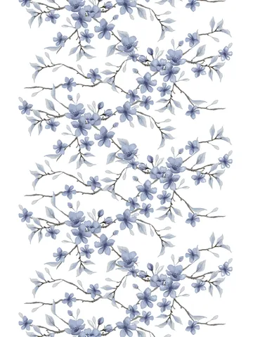 Fägring stof - Blauw - Arvidssons Textil