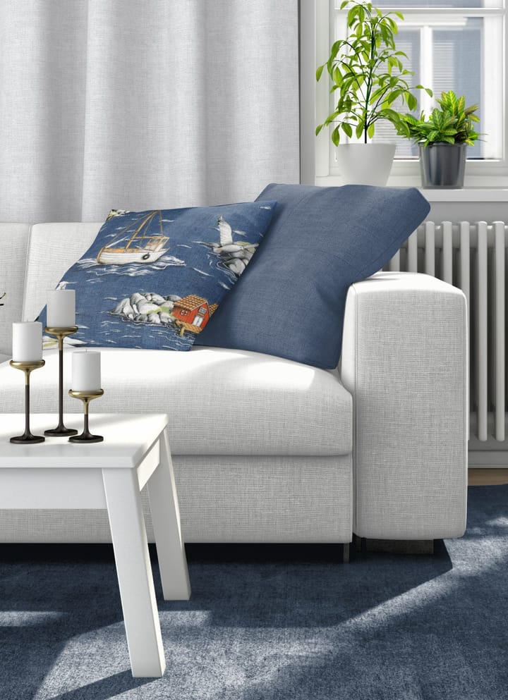 Fiskekär kussenhoes 47x47 cm, Blauw Arvidssons Textil