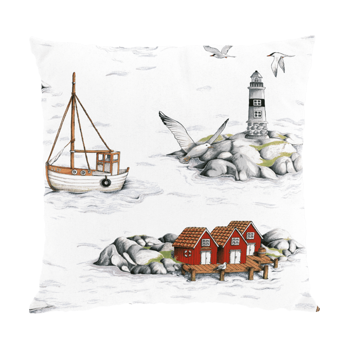 Fiskek�är kussenhoes 47x47 cm - Wit - Arvidssons Textil