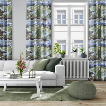 Fjällvandring stof - Blauw-groen - Arvidssons Textil