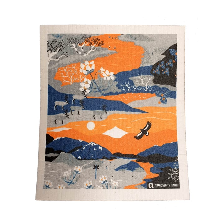 Fjällvandring vaatdoekje - Oranje - Arvidssons Textil
