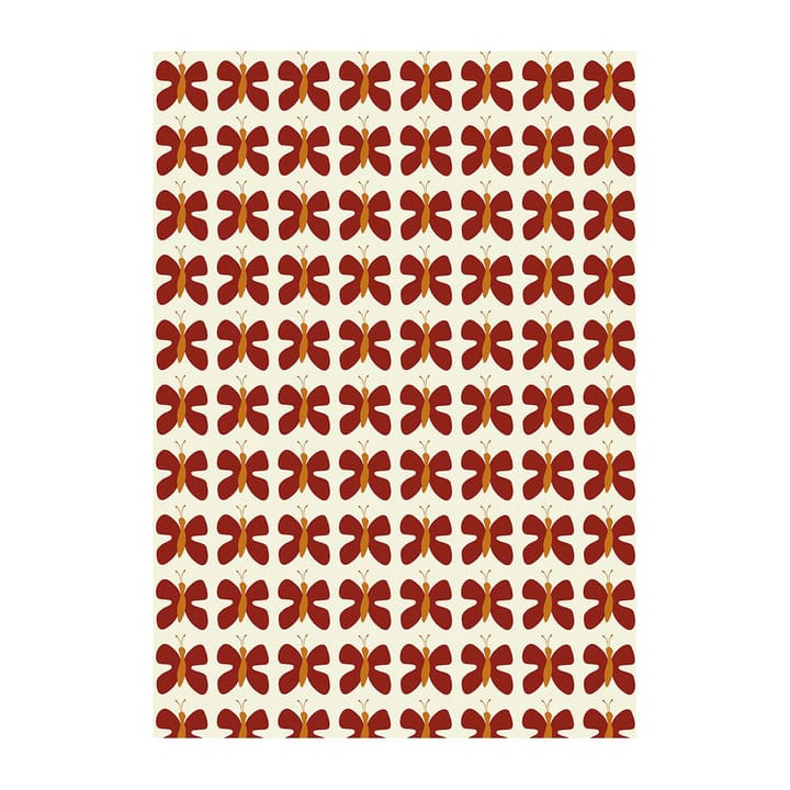 Fjäril Mini stof, Rood Arvidssons Textil