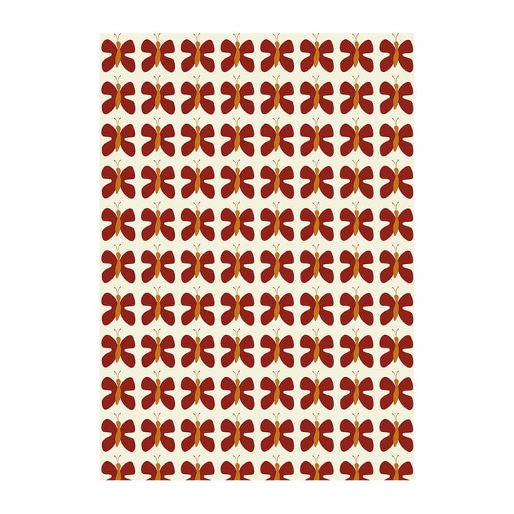 Fjäril Mini stof - Rood - Arvidssons Textil