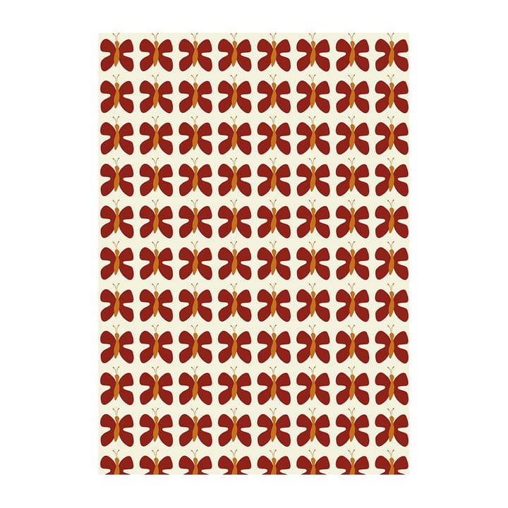 Fjäril Mini tafelzeil - Rood - Arvidssons Textil